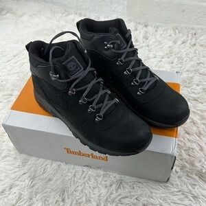 NIB Timberland womens Mt. Maddsen Mid Leather Waterproof Hiker Hiking Boot Black